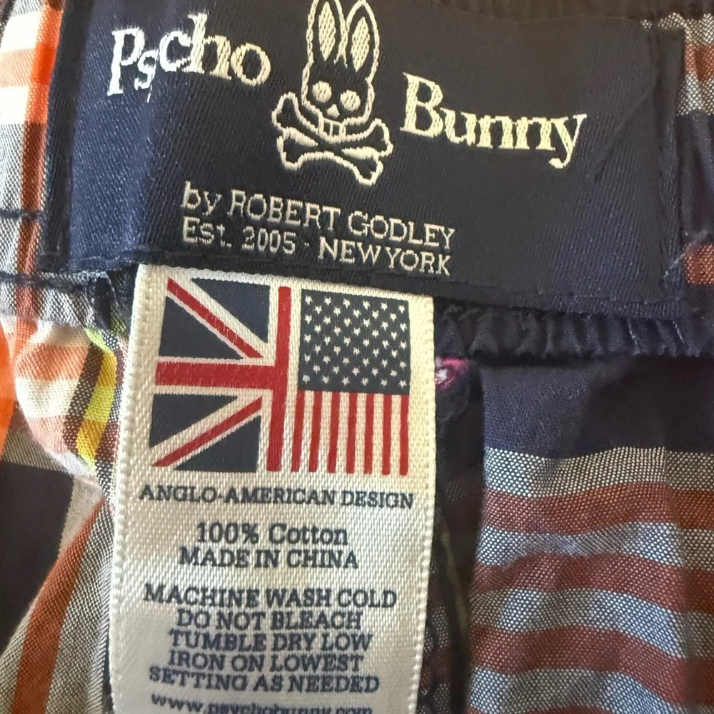 Psycho Bunny Multicolor Plaid PJ pants size XL - Picture 3 of 4